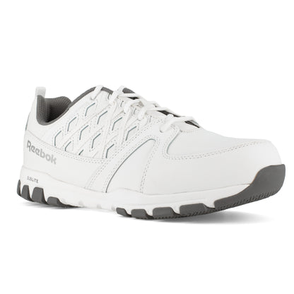 Reebok Women's Sublite Steel Toe Oxford Athletic Work Shoe - White - RB434 6 / Medium / White - Overlook Boots