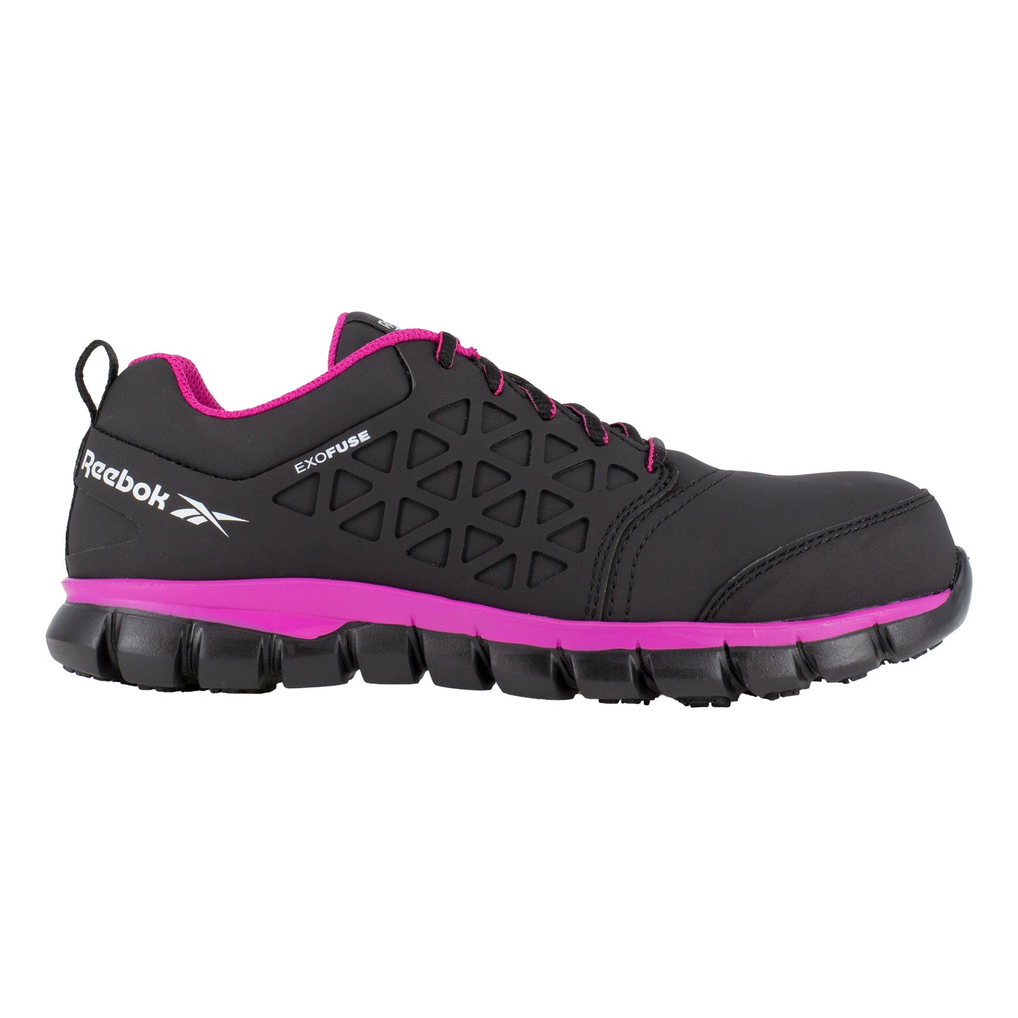 Reebok Women's Sublite Cushion Composite Toe Athletic Work Shoe - Black - RB491 - Overlook Boots