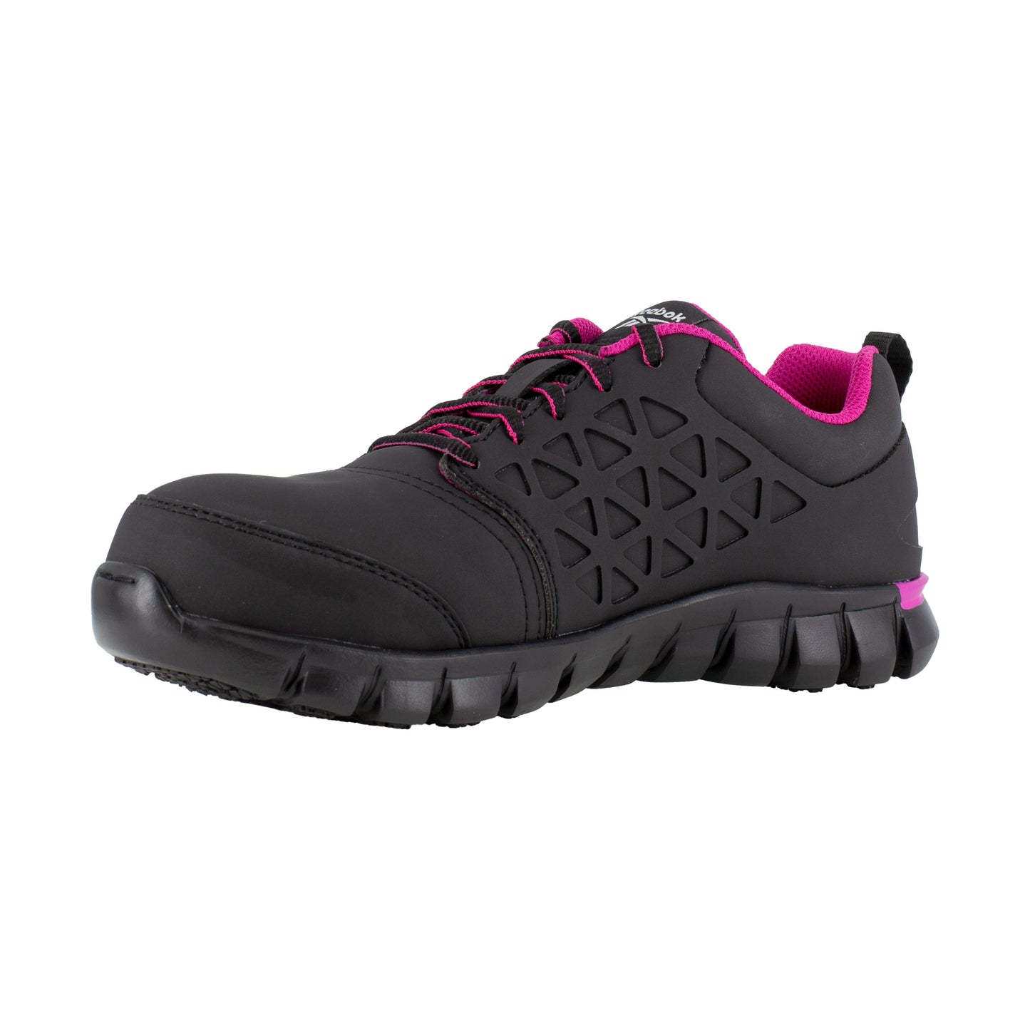 Reebok Women's Sublite Cushion Composite Toe Athletic Work Shoe - Black - RB491 - Overlook Boots