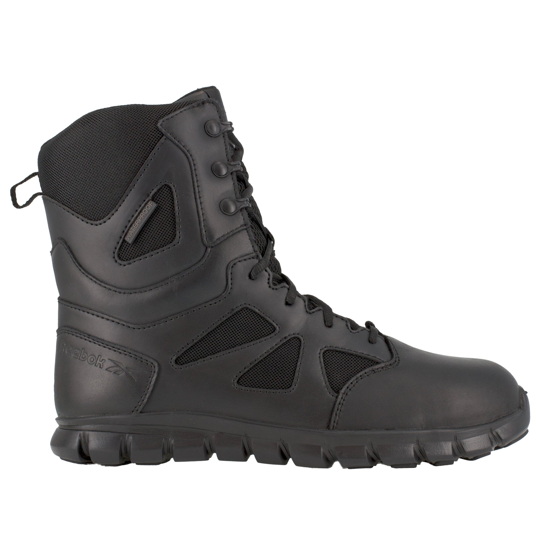 Reebok Men's Sublite Cushion 8" Composite Toe Waterproof Tactical Duty Boot - Black - RB8807 - Overlook Boots