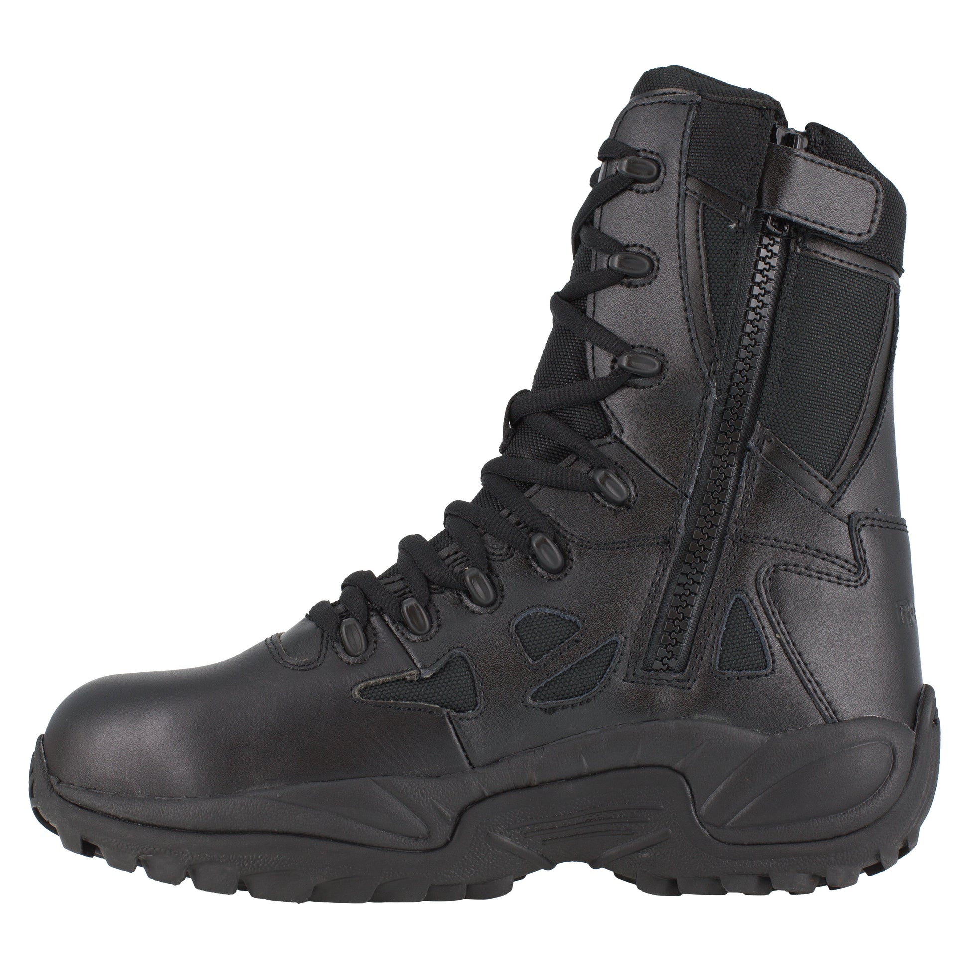 Reebok Women's Rapid Response RB 8" Composite Toe Stealth Duty Work Boot - Black - RB874 - Overlook Boots