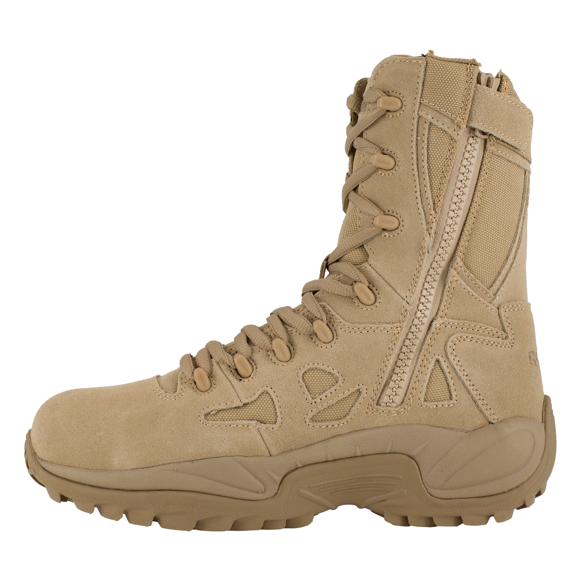 Reebok Women's Rapid Response RB 8" Composite Toe Stealth Military Boot - Tan - RB894 - Overlook Boots