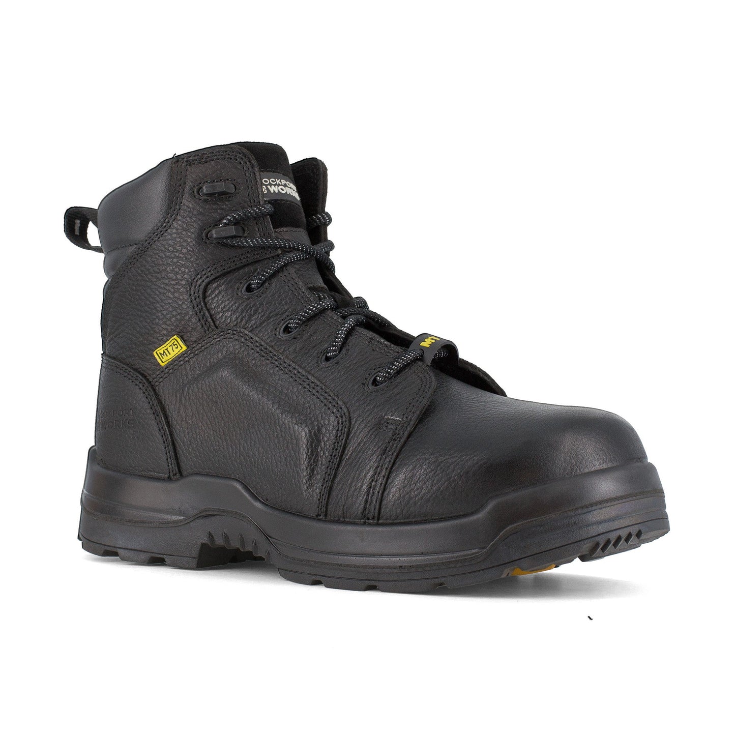 Rockport Men's More Energy 6" Plain Toe Cushguard Work Boot - Black - RK6465 - Overlook Boots