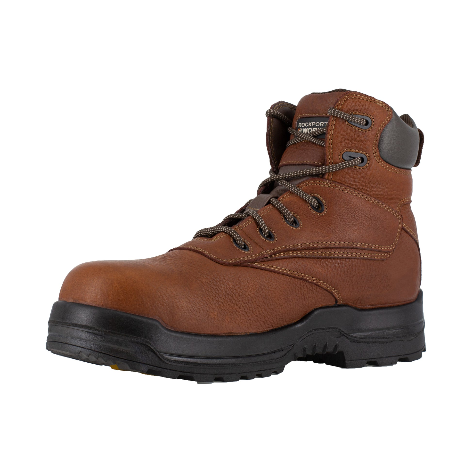 Rockport Men's More Energy 6" Plain Toe Waterproof Work Boot - Tan - RK6628 - Overlook Boots