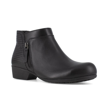 Rockport Women's Carly Alloy Toe Slip Resistant Work Boot - Black - RK751 6 / Medium / Black - Overlook Boots