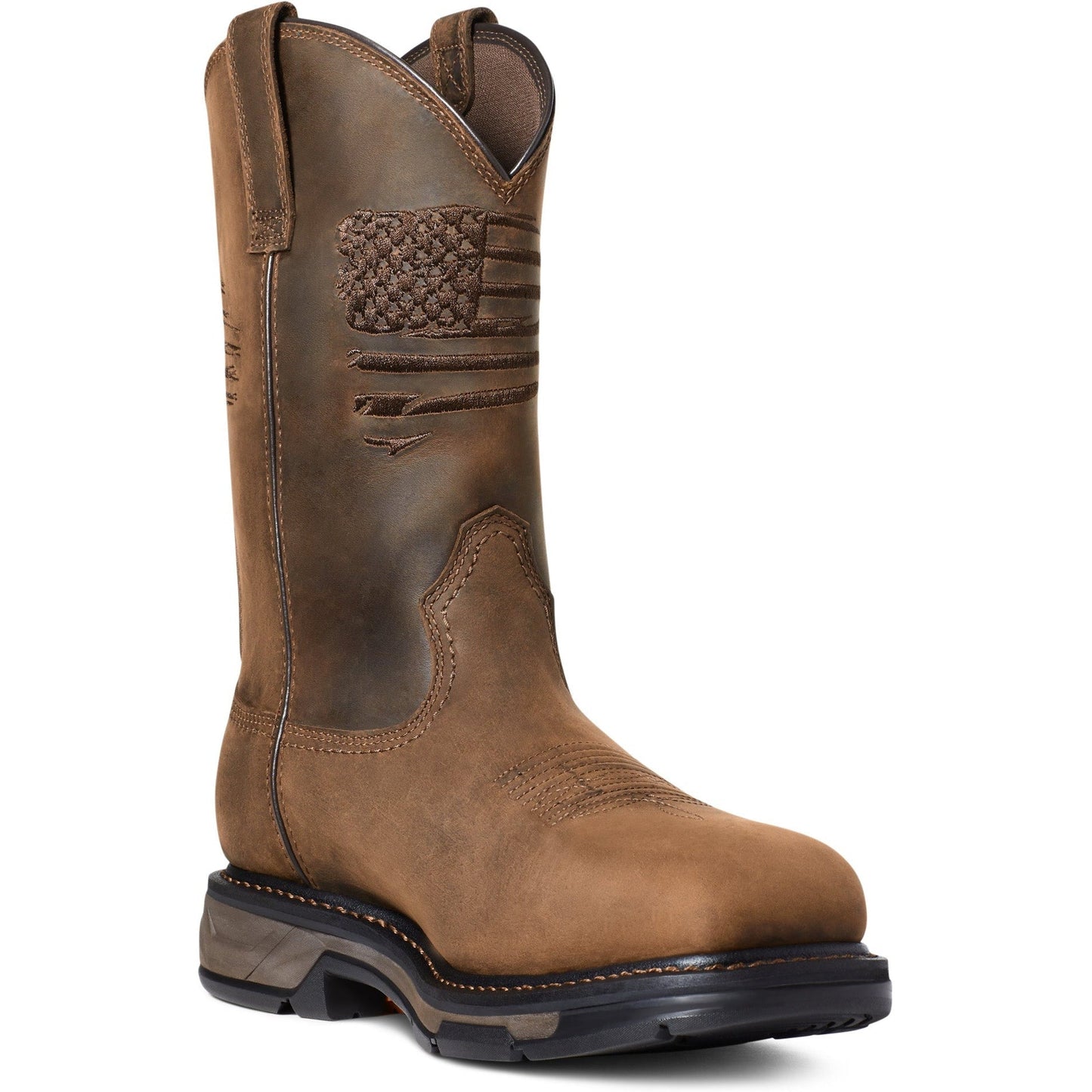 Ariat Men's WorkHog Extreme Carbon Toe Waterproof Western Work Boot - Brown - 10036002 7 / Medium / Brown - Overlook Boots