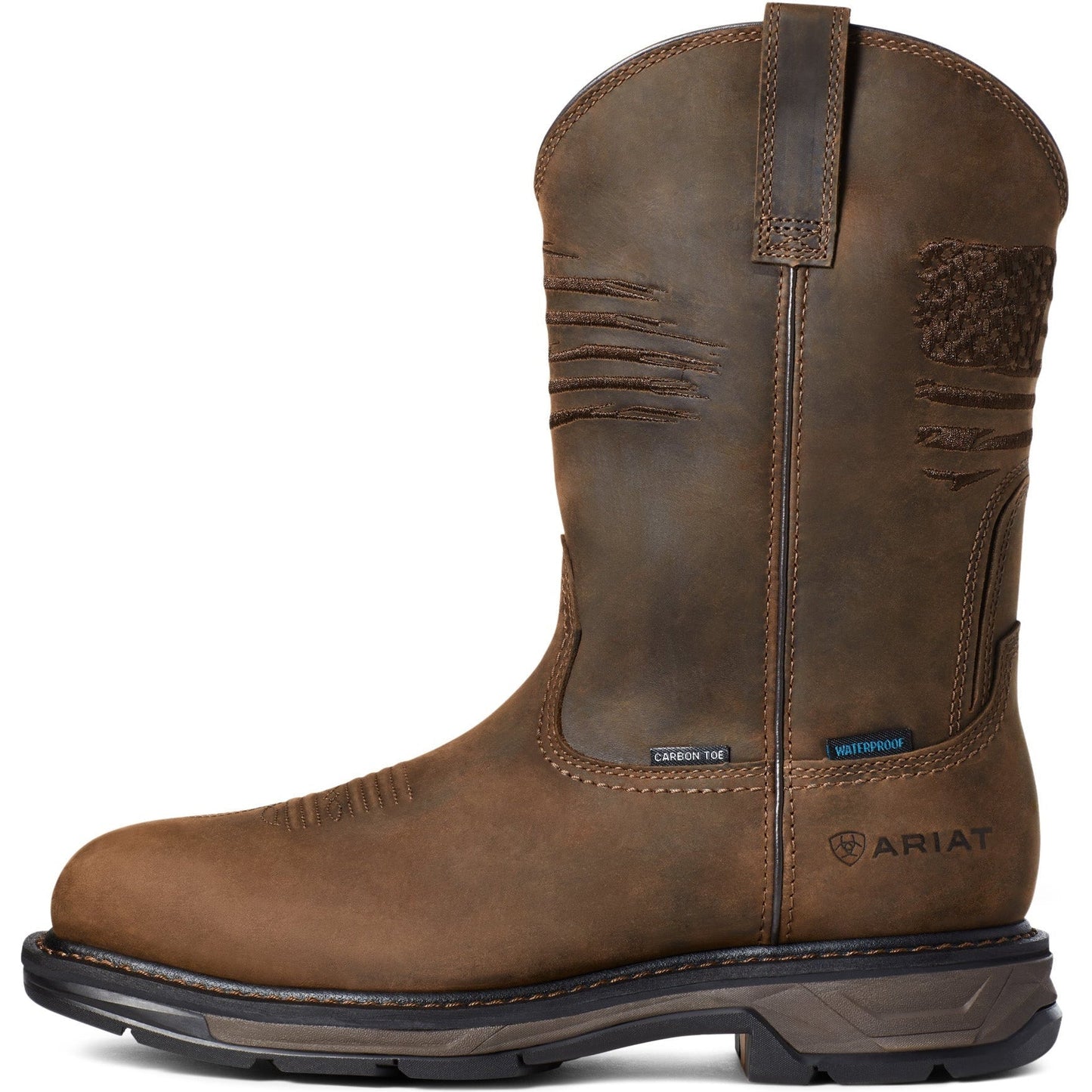 Ariat Men's WorkHog Extreme Carbon Toe Waterproof Western Work Boot - Brown - 10036002 - Overlook Boots