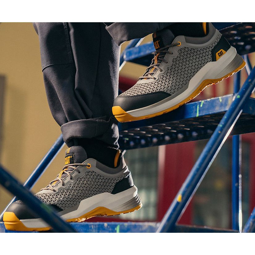 CAT Men's Streamline 2.0 Composite Toe Slip Resistant Original Work Shoe -Charcoal- P91346 - Overlook Boots