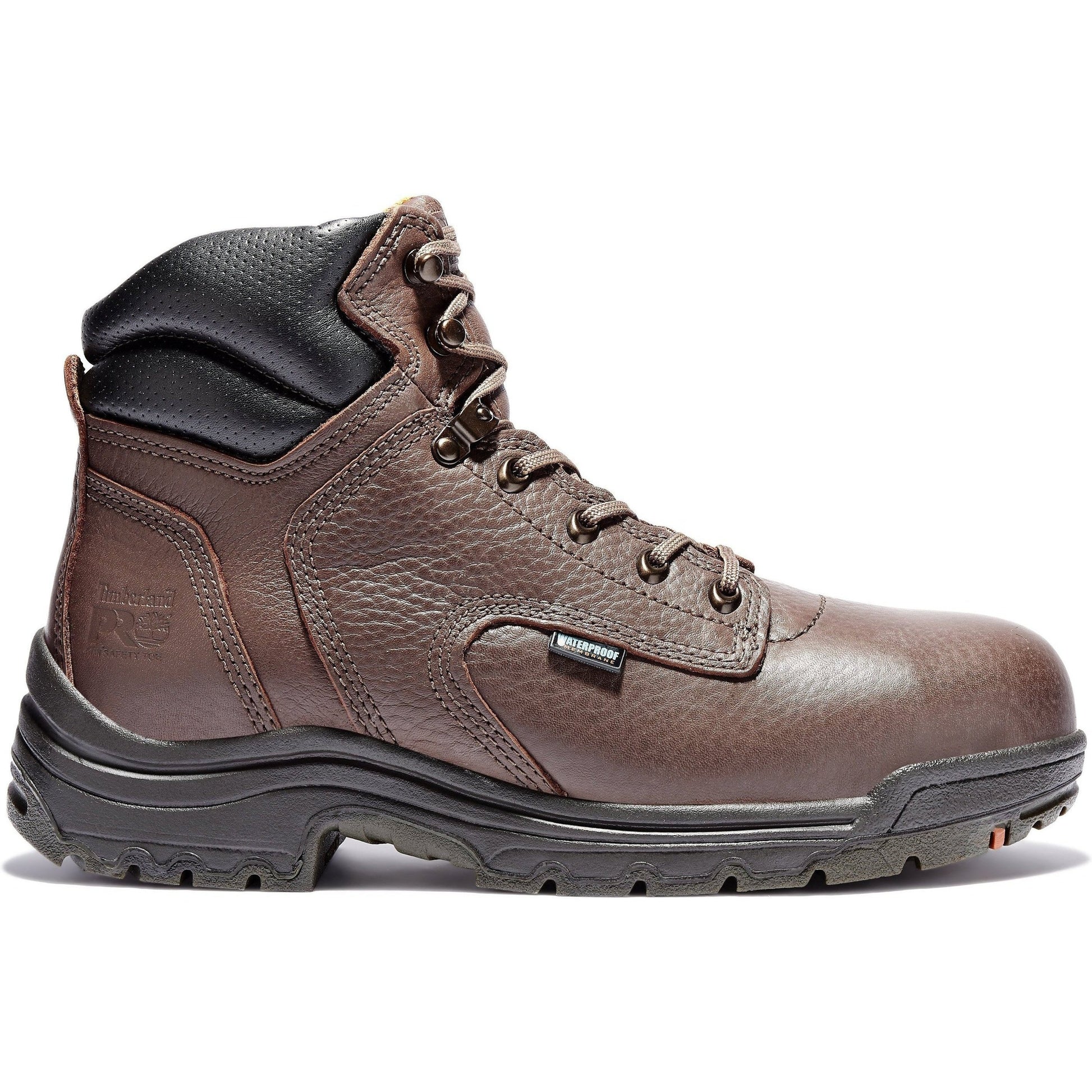 Timberland PRO Men's TiTAN 6" Alloy Toe Waterproof Work Boot Mocha TB126078242 - Overlook Boots
