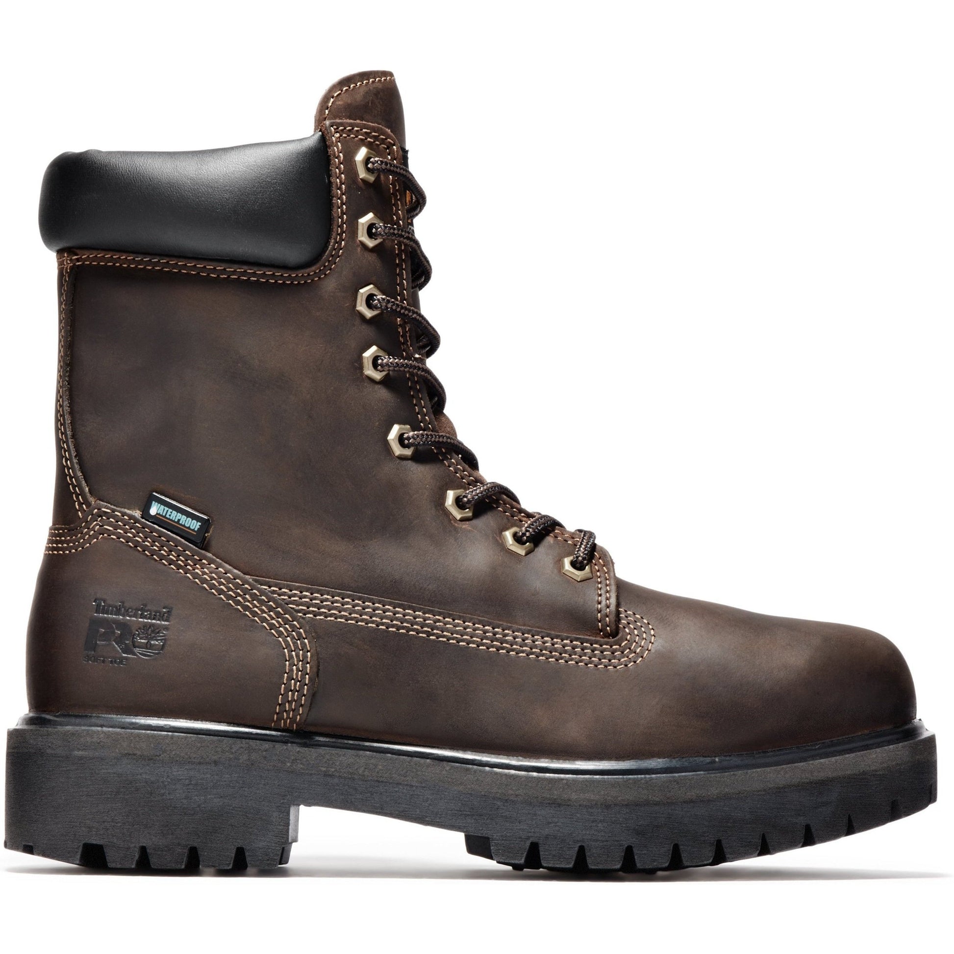 Timberland PRO Men's Direct Attach 8" Waterproof Ins Work Boot - TB038022242 - Overlook Boots