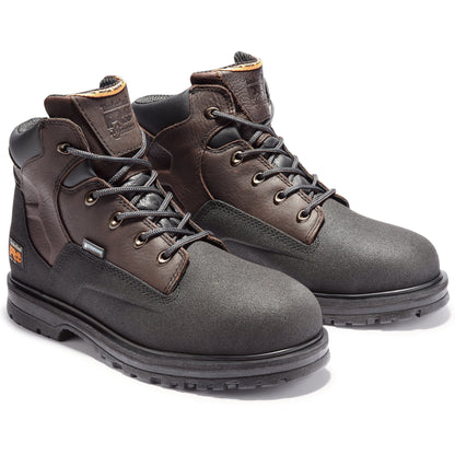 Timberland PRO Men's Powerwelt 6" Steel Toe Waterproof Work Boot - TB147001242 7 / Medium / Brown - Overlook Boots