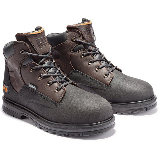 Timberland PRO Men's Powerwelt 6" Steel Toe Waterproof Work Boot - TB147001242 7 / Medium / Brown - Overlook Boots