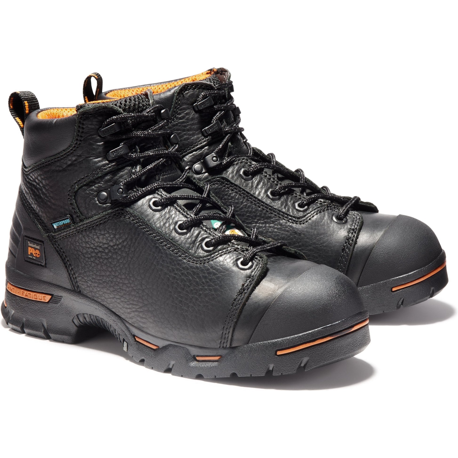 Timberland PRO Men's Endurance 6" Steel Toe Waterproof Work Boot - TB147592001 7 / Medium / Black - Overlook Boots