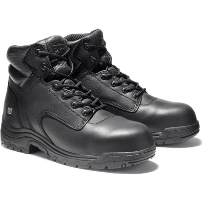Timberland PRO Men's TiTAN 6" Composite Toe Work Boot - Black - TB150507001 7 / Medium / Black - Overlook Boots