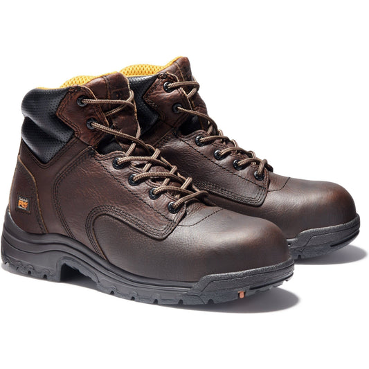 Timberland PRO Men's TiTAN 6" Composite Toe Work Boot - Brown - TB050508210 7 / Medium / Camel Brown - Overlook Boots