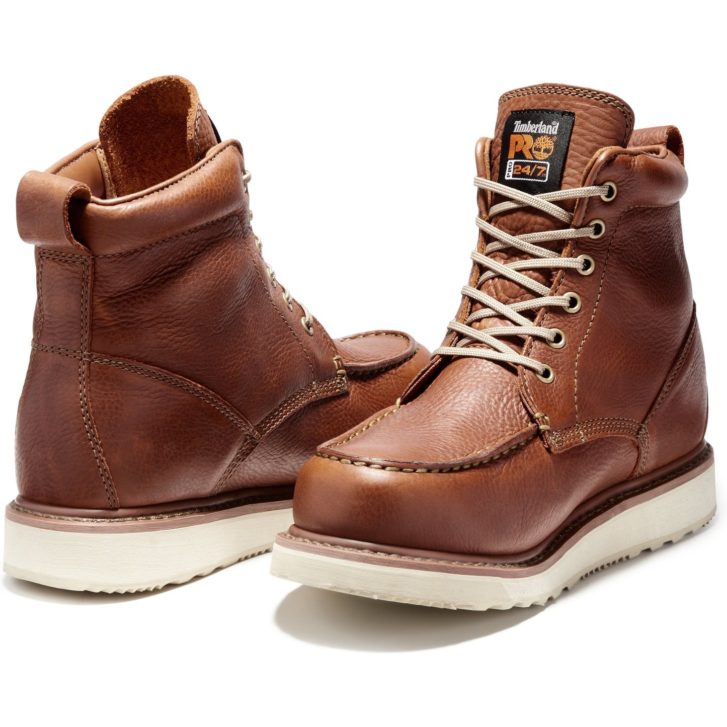 Timberland PRO Men's Wedge 6" Soft Toe Wedge Work Boot - Rust - TB153009214  - Overlook Boots