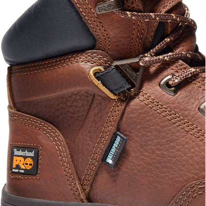 Timberland PRO Men's Helix 6" Alloy Toe Waterproof Work Boot Brown TB185594214 - Overlook Boots