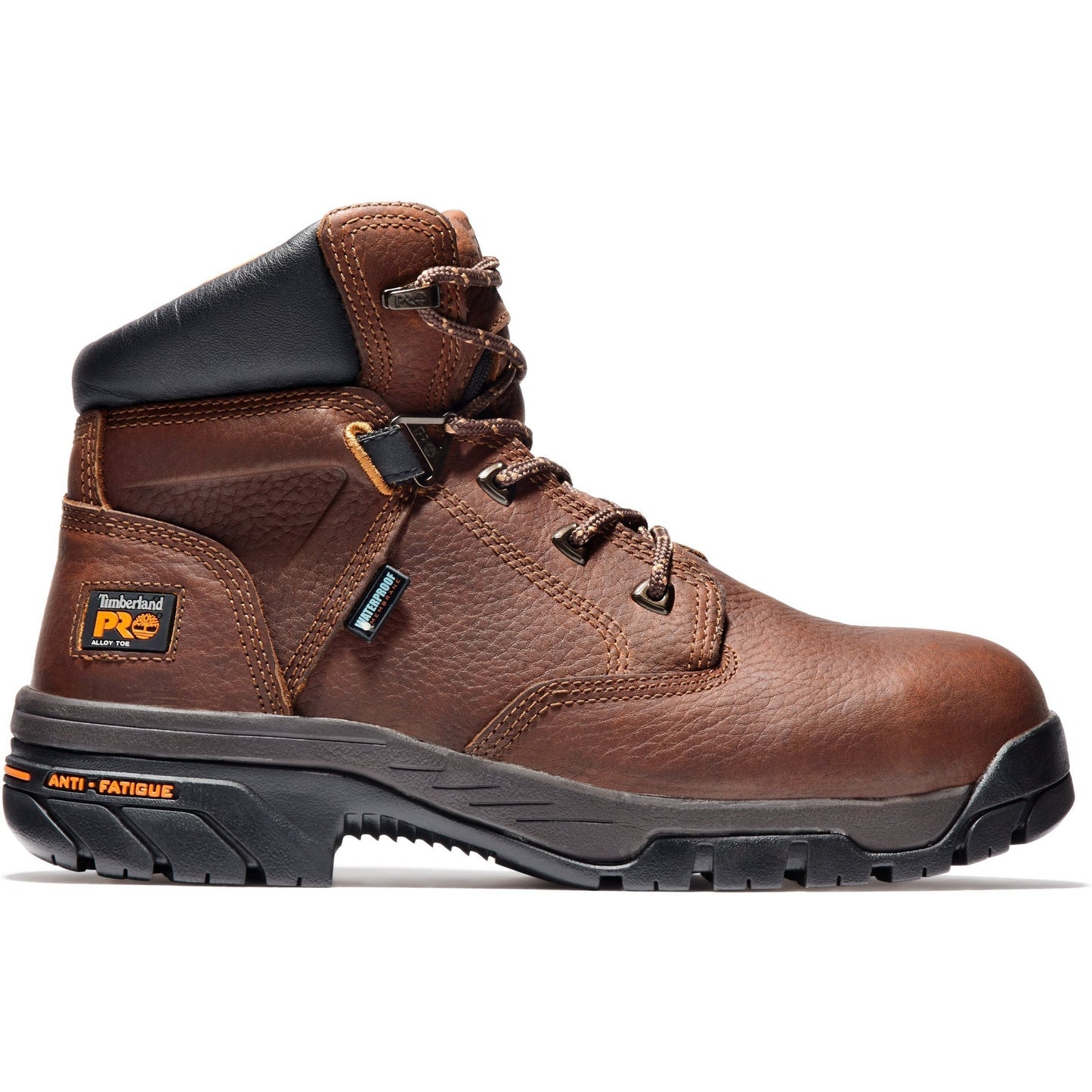 Timberland PRO Men's Helix 6" Alloy Toe Waterproof Work Boot Brown TB185594214 - Overlook Boots