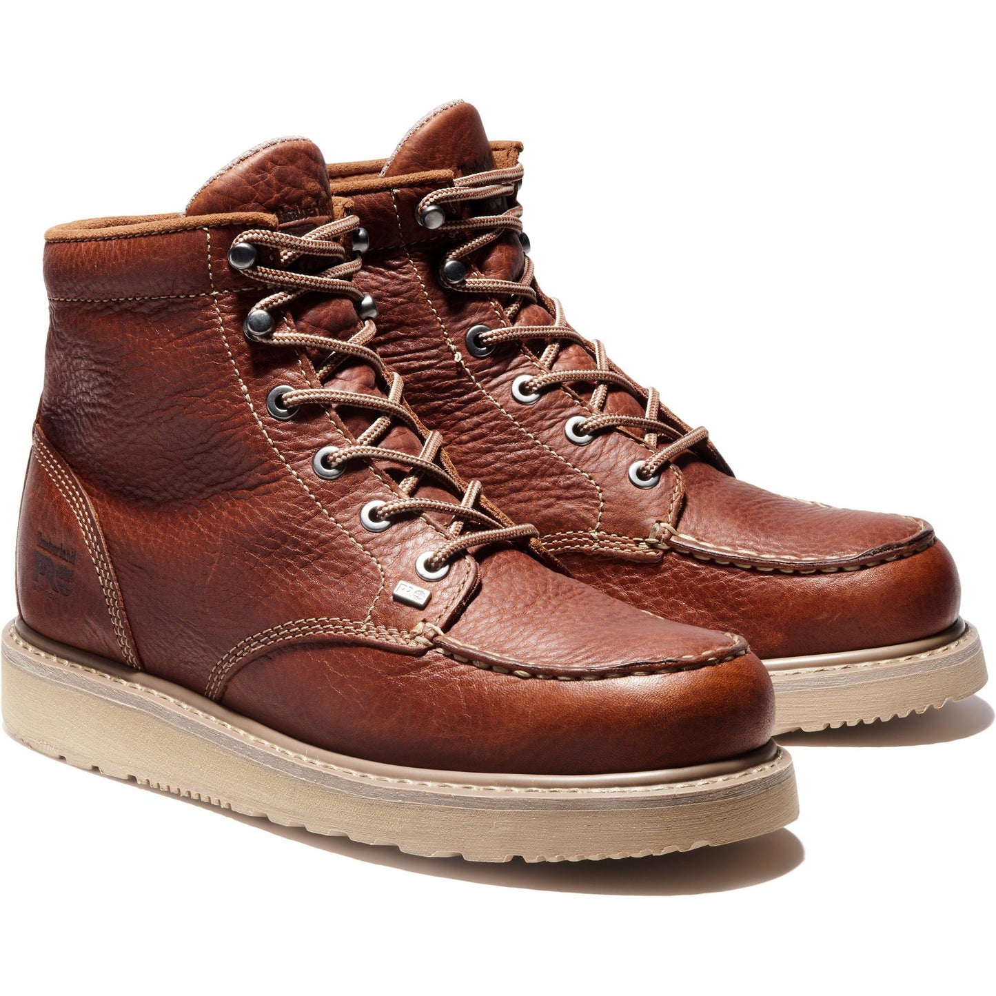 Timberland PRO Men's Barstow Wedge 6" Soft Toe Work Boot - TB189647214 7 / Medium / Rust - Overlook Boots