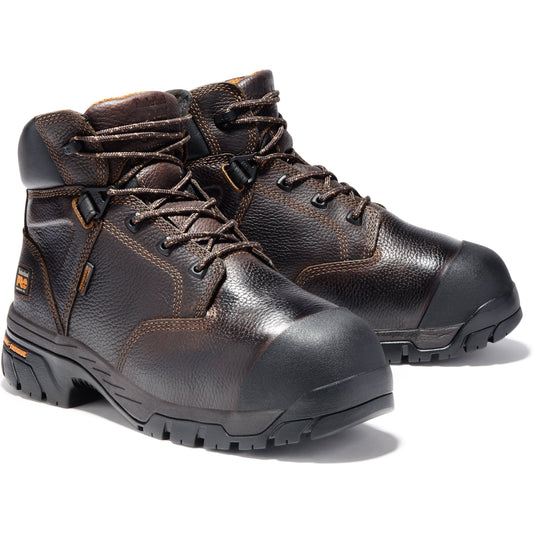 Timberland PRO Men's Helix 6" Metguard Composite Toe Work Boot TB089697214 7 / Medium / Brown Full Grain - Overlook Boots