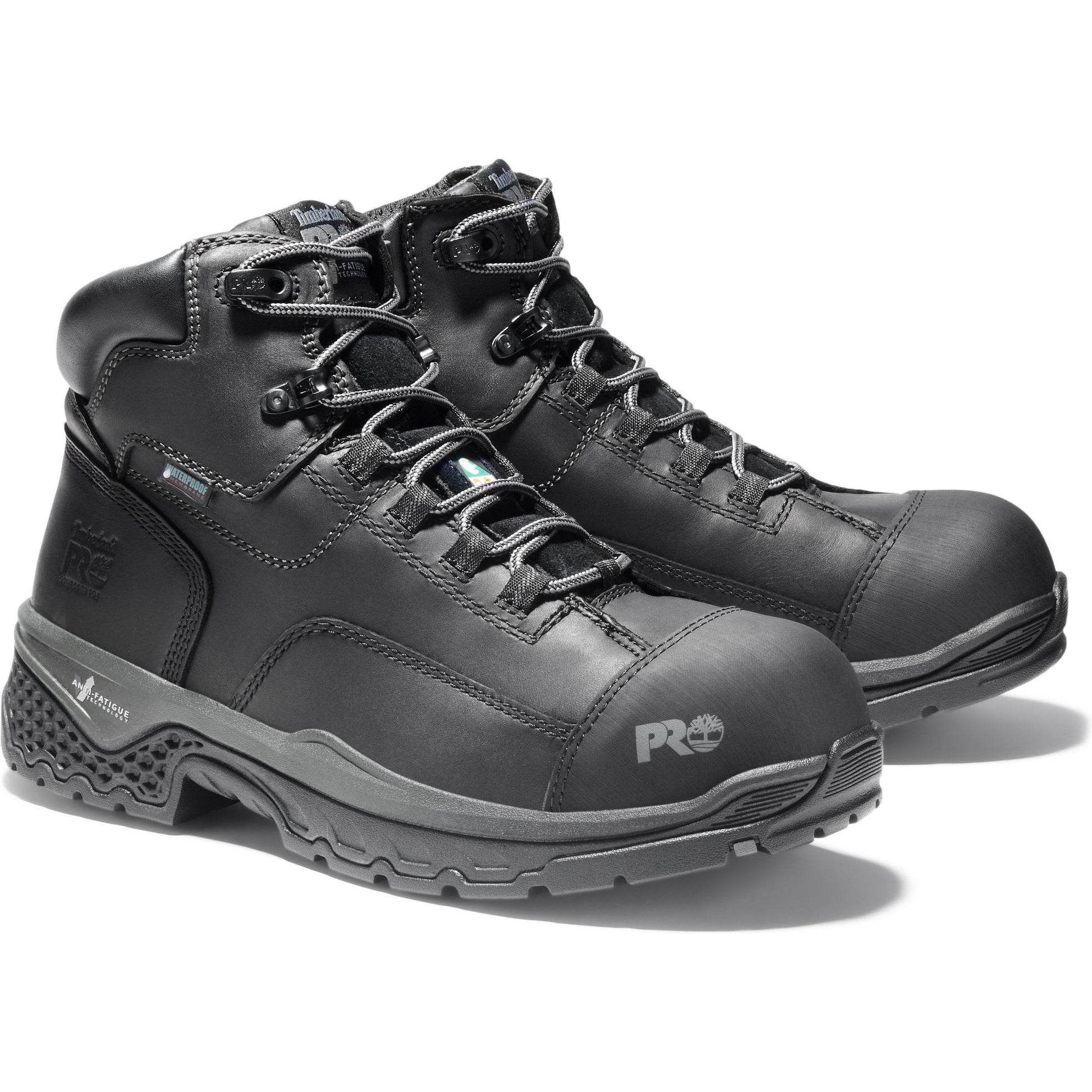 Timberland PRO Men's Bosshog 6" Composite Toe Waterproof Work Boot - TB0A1XJP001 8.5 / Medium / Black - Overlook Boots