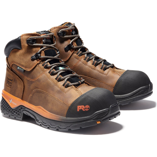Timberland PRO Men's Bosshog 6" Composite Toe Waterproof Work Boot - TB1A1XK1214 7 / Medium / Brown - Overlook Boots