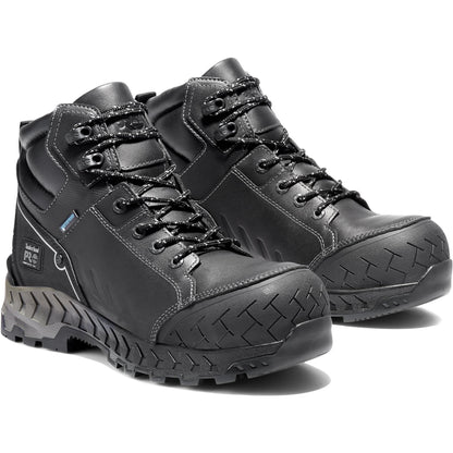 Timberland Pro Men's Work Summit 6" Composite Toe Waterproof Work Boot- TB0A2262001 7 / Medium / Black - Overlook Boots