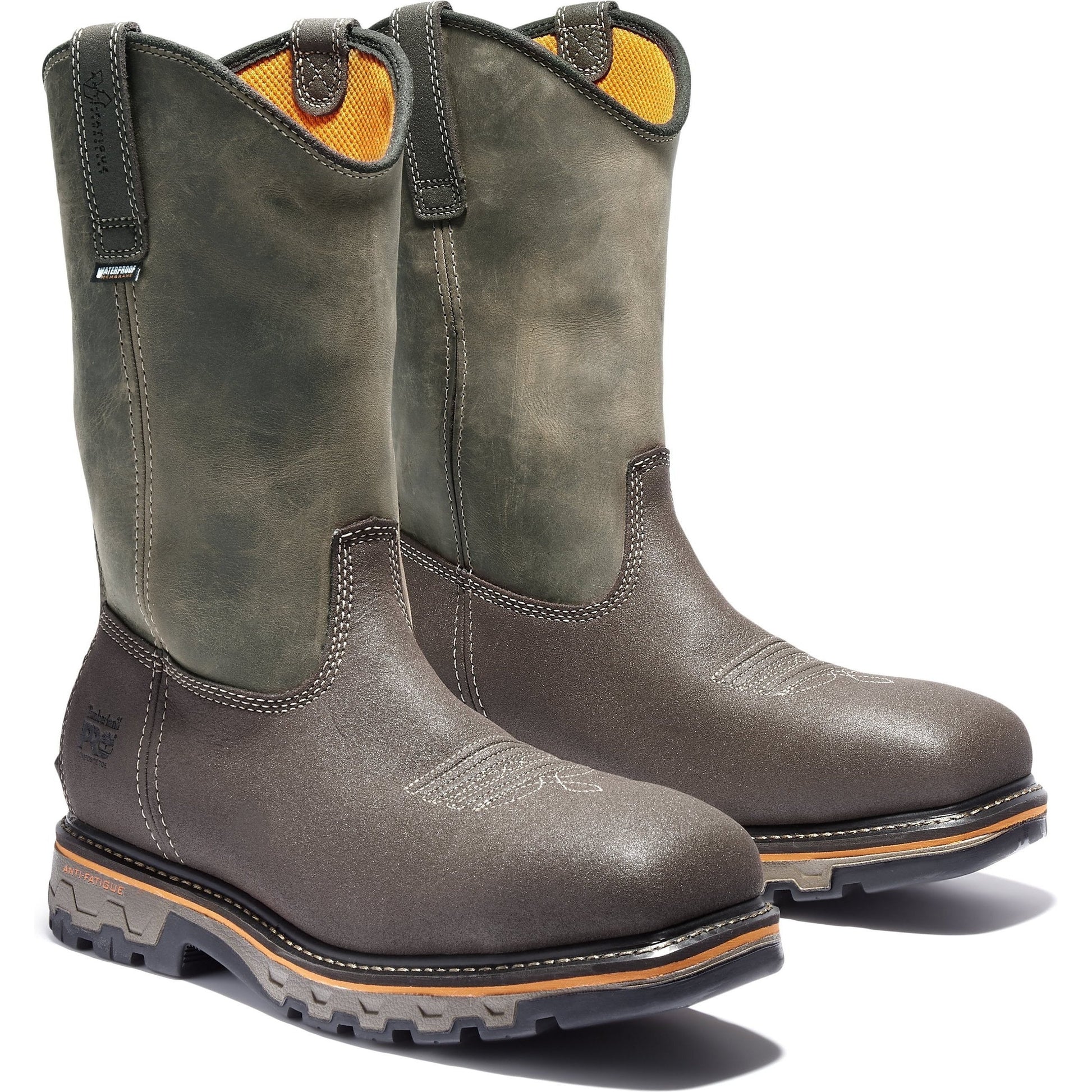 Timberland Pro Men's True Grit Composite Toe Waterproof Pull-On Work Boot- TB1A2297214 7 / Medium / Brown - Overlook Boots