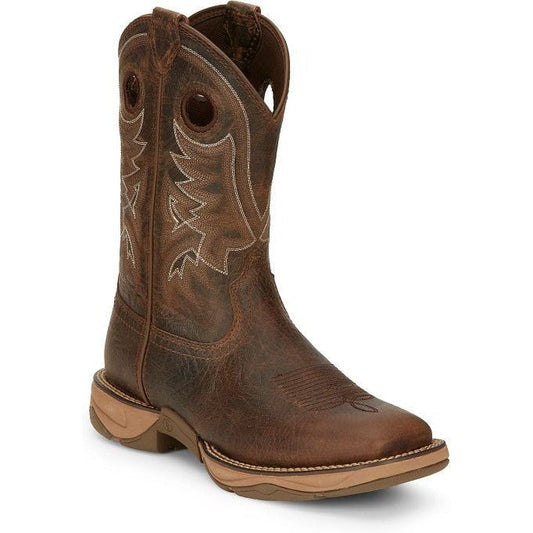 Tony Lama Men's Rasp 11" Square Toe Waterproof Western Work Boot- Brown- RR3364 8 / Medium / Brown - Overlook Boots