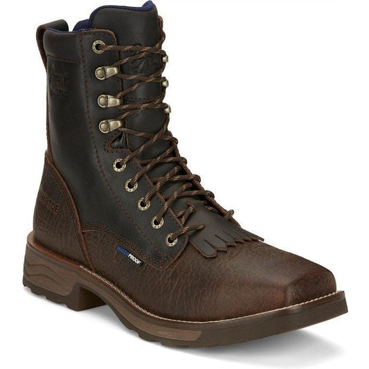 Tony Lama Men's High Range 8" Composite Toe Waterproof Western Work Boot -Brown- TW3430 8 / Medium / Brown - Overlook Boots