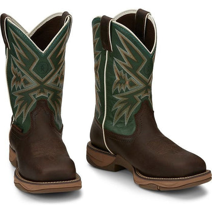 Tony Lama Men's Bartlett 11" Steel Toe Waterproof Western Work Boot -Brown- RR3360 - Overlook Boots