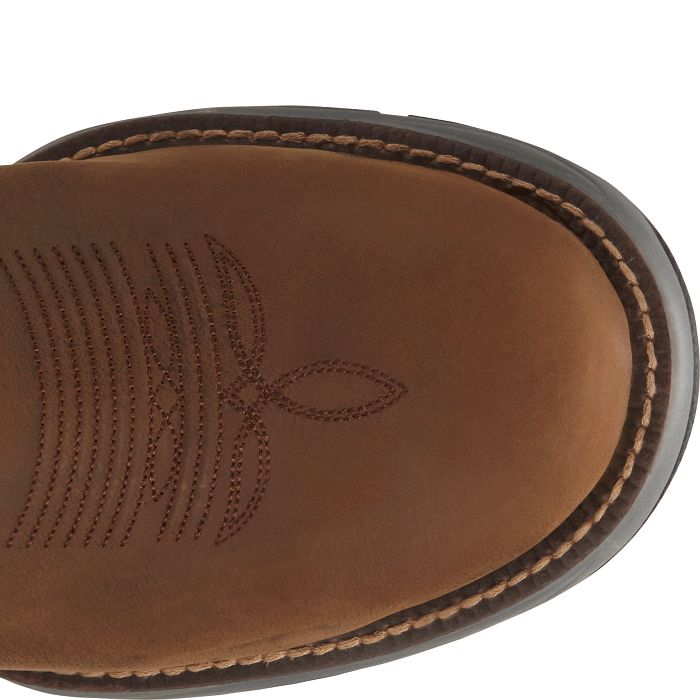 Tony Lama Men's Junction 11' Steel Toe Waterproof Western Work Boot -Brown- RR3355 - Overlook Boots