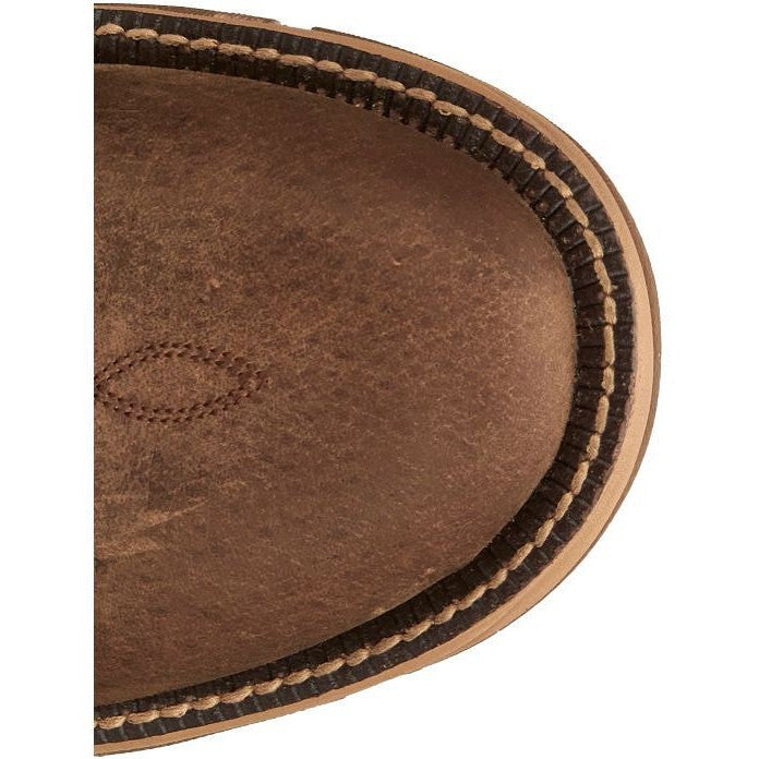 Tony Lama Men's River 11" Extra Wide Round Toe Western Work Boot -Brown- RR3370  - Overlook Boots