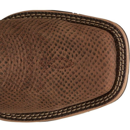 Tony Lama Men's Medford 11' Steel Toe Waterproof Western Work Boot- Brown- RR3373 - Overlook Boots