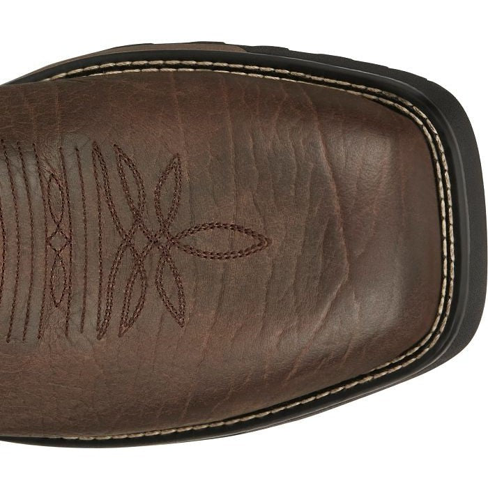 Tony Lama Men's Anchor 11' Square Toe Waterproof Western Work Boot- Brown- TW3416 - Overlook Boots