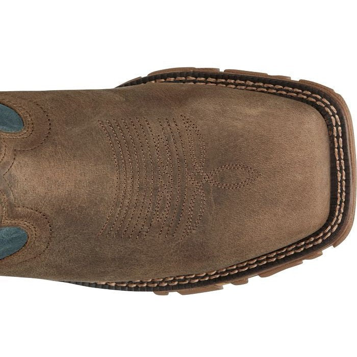 Tony Lama Men's Roustabout 11' Steel Toe Waterproof Western Work Boot -Tan- TW5008 - Overlook Boots