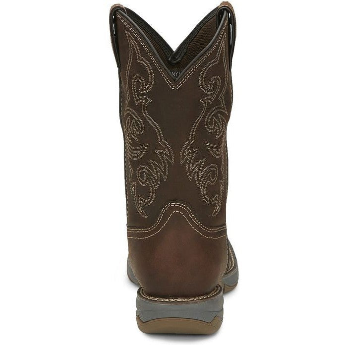 Tony Lama Men's Junction 11' Wide Square Toe Waterproof Western Work Boot -Brown- RR3353 - Overlook Boots