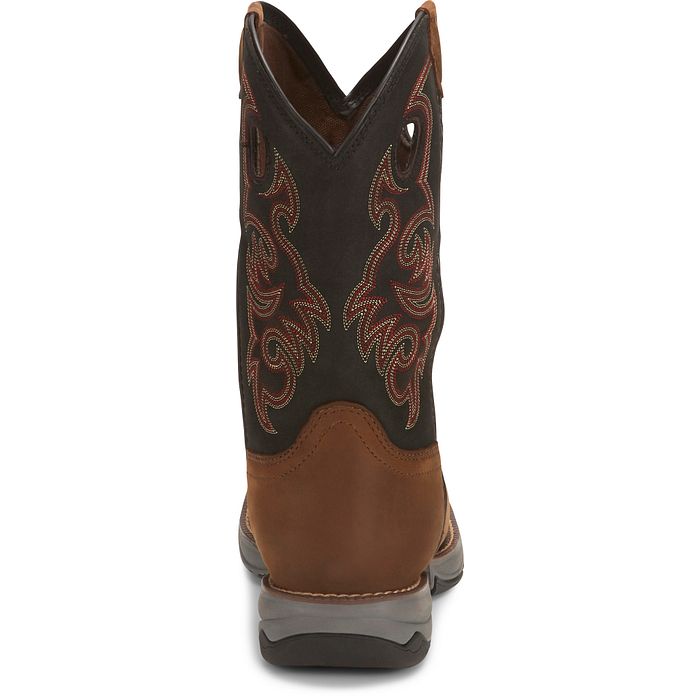 Tony Lama Men's Junction 11' Steel Toe Waterproof Western Work Boot -Brown- RR3355 - Overlook Boots