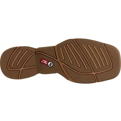 Tony Lama Men's Bartlett 11" Square Toe Waterproof Western Work Boot- Brown- RR3358 - Overlook Boots