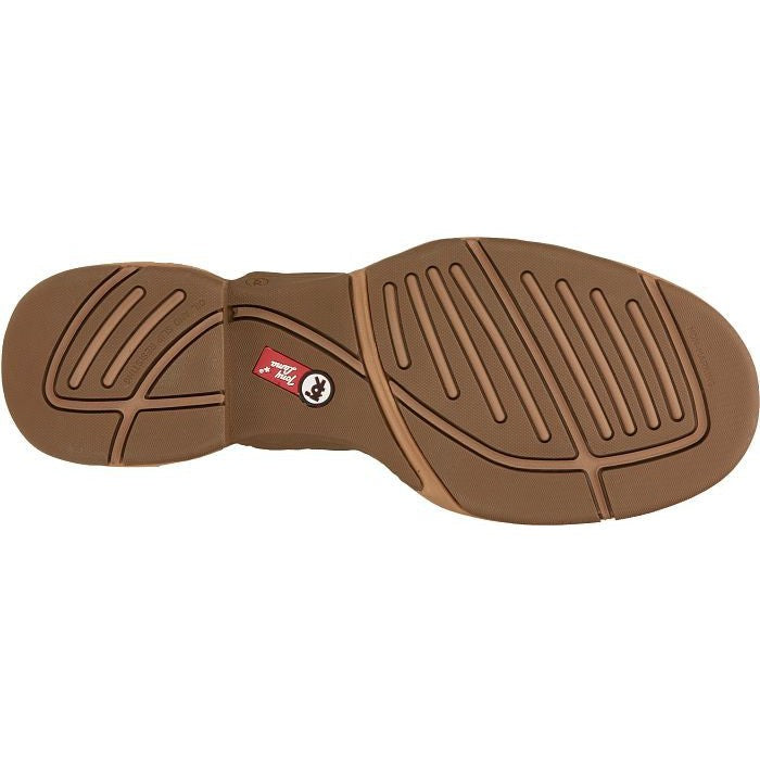 Tony Lama Men's Rasp 11" Wide Round Toe Waterproof Western Work Boot- Brown- RR3362 - Overlook Boots