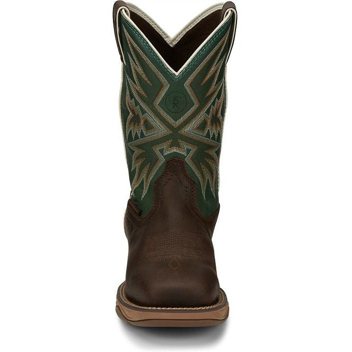 Tony Lama Men's Bartlett 11" Steel Toe Waterproof Western Work Boot -Brown- RR3360 - Overlook Boots