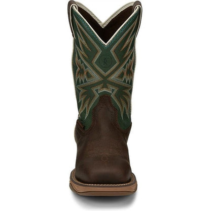 Tony Lama Men's Bartlett 11" Steel Toe Waterproof Western Work Boot -Brown- RR3360 - Overlook Boots