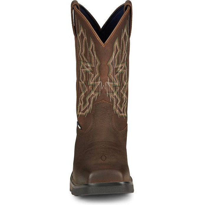 Tony Lama Men's Anchor 11' Composite Toe Waterproof Western Work Boot -Brown- TW3415 - Overlook Boots