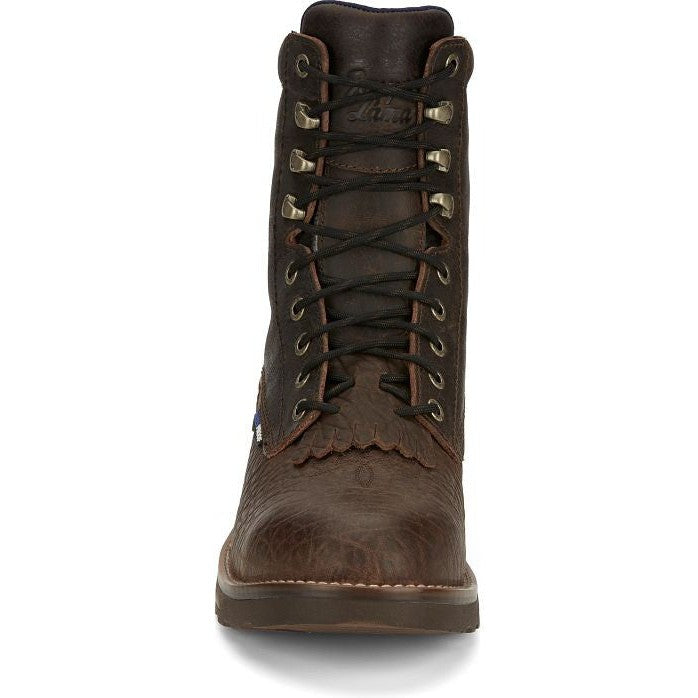 Tony Lama Men's High Plains 8" Composite Toe Waterproof Western Work Boot - Brown - TW3431 - Overlook Boots