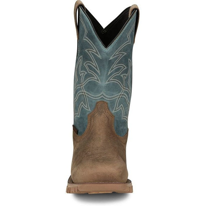 Tony Lama Men's Roustabout 11' Steel Toe Waterproof Western Work Boot -Tan- TW5008 - Overlook Boots