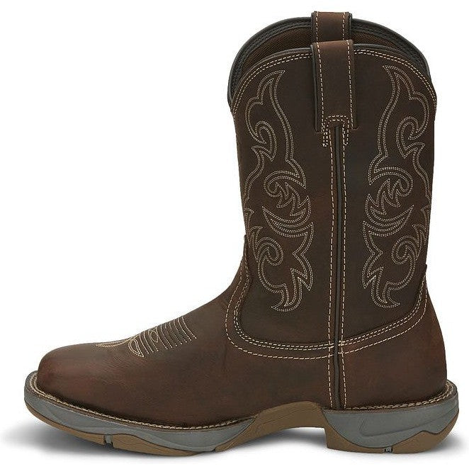 Tony Lama Men's Junction 11' Wide Square Toe Waterproof Western Work Boot -Brown- RR3353 - Overlook Boots