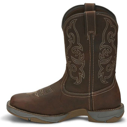 Tony Lama Men's Junction 11' Wide Square Toe Waterproof Western Work Boot -Brown- RR3353 - Overlook Boots