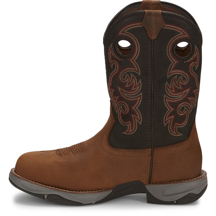 Tony Lama Men's Junction 11' Steel Toe Waterproof Western Work Boot -Brown- RR3355 - Overlook Boots