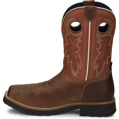 Tony Lama Men's Fireball 11" Composite Toe Waterproof Western Work Boot- Tan- TW3300 - Overlook Boots