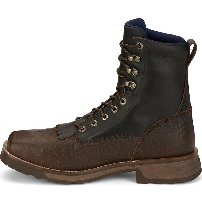 Tony Lama Men's High Range 8" Composite Toe Waterproof Western Work Boot -Brown- TW3430 - Overlook Boots